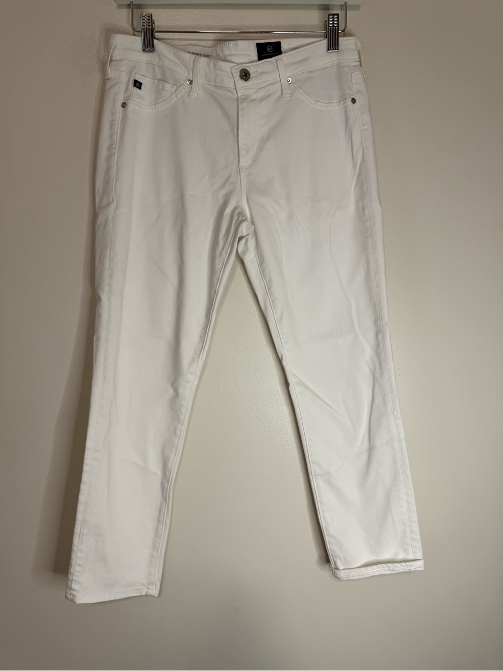 Adriano Goldschmied White The Prima Cigarette Crop Jeans size 28 (6)